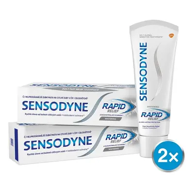 Sensodyne Rapid Whitening zubní pasta 75ml - balení 2 ks