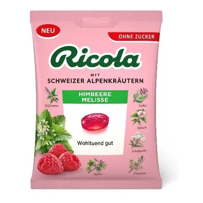 RICOLA Malina meduňka bez cukru 75g