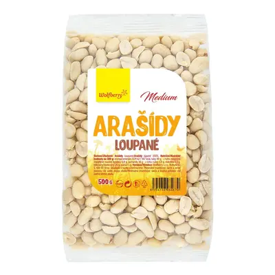 Arašídy loupané medium 500g Wolfberry