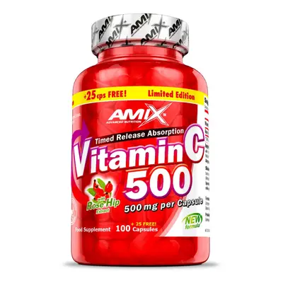 Amix Vitamin C+Rose Hips 500 mg 125 cps