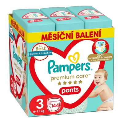 Pampers Premium Care kalhotkové plenky měsíční balení S3 144ks