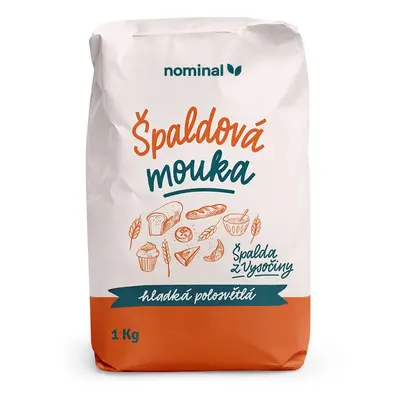 Nominal Špaldová mouka hladká polosvětlá 1kg