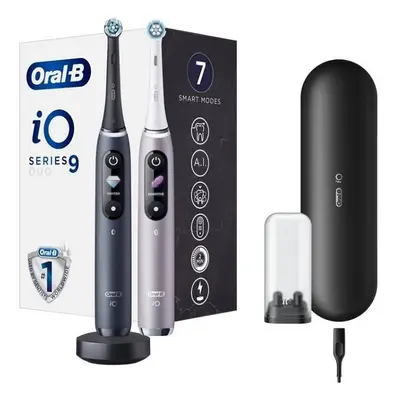 Oral-B iO 9 Duo Black/Rose magnetický zubní kartáček