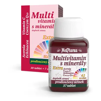 MedPharma Multivitamín s minerály+extra C tbl.37