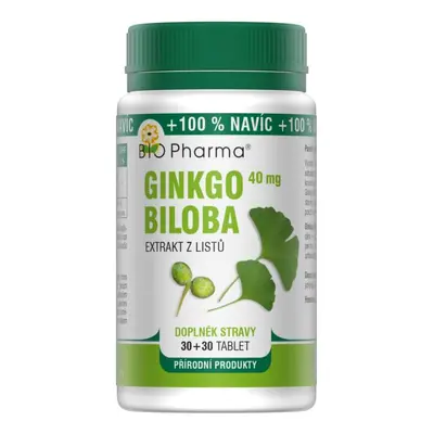 Ginkgo Biloba extrakt 40mg tbl.30+30 BIO-Pharma