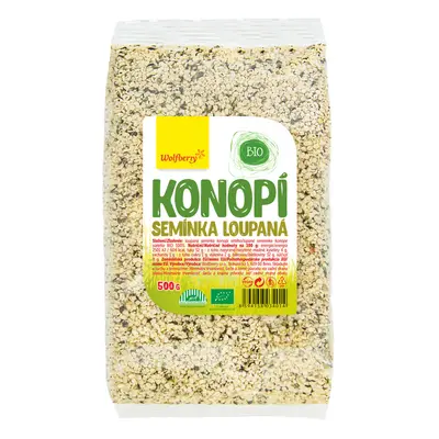 Konopí semínka loupaná BIO 500g Wolfberry