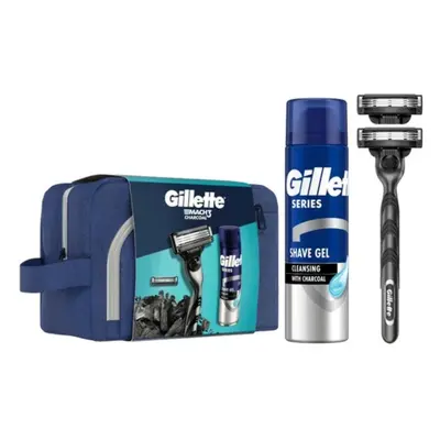 Gillette Mach3 Charcoal Xmas dárková sada v tašce