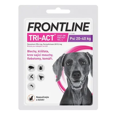 Frontline Tri-Act psi 20-40kg spot-on pipeta 1x4ml