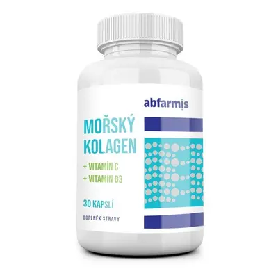 Abfarmis Mořský kolagen + Vitamin C + Vitamin B3 30 kapslí