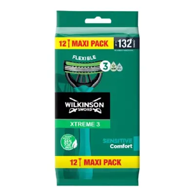 WILKINSON Xtreme3 Sensitive Comfort 12 MAXI PACK