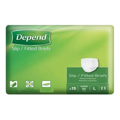 Depend Slip Super inkontinenční kalhotky vel.L 15ks