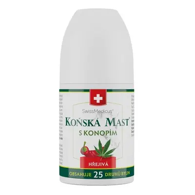 Koňská mast s konopím hřejivá roll-on 90ml