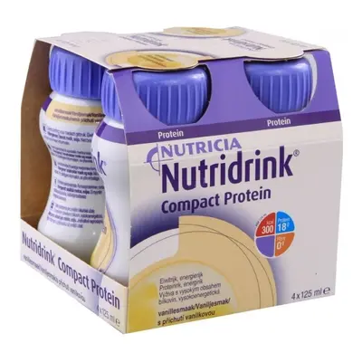 NUTRIDRINK COMPACT PROTEIN S PŘÍCHUTÍ VANILKOVOU POR SOL 4x125ML