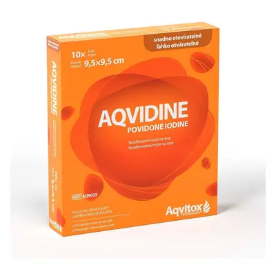 Aqvidine Povidone Iodine 9.5x9.5cm 10ks