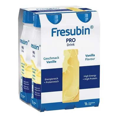 FRESUBIN PRO DRINK PŘÍCHUŤ VANILKOVÁ POR SOL 4X200ML