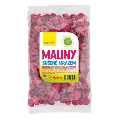 Maliny sušené mrazem 100g Wolfberry