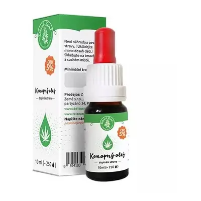 Zelená Země CBD Konopný olej 5% 10 ml