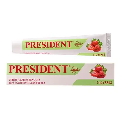 PresiDENT Zubní pasta gel děti 3-6let Jahoda 50ml