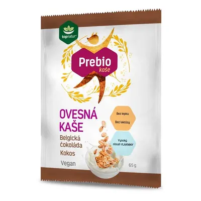 Prebio ovesná kaše Belgická čokoláda&kokos 65g TOPNATUR