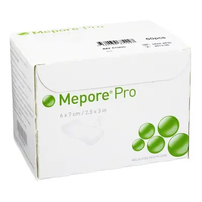 MEPORE PRO 6X7 CM, 60 KS, SAMOLEPÍCÍ ABSORPČNÍ KRYTÍ, STERILN