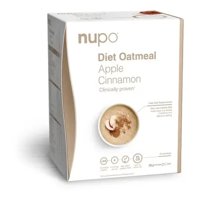 NUPO Diet Oatmeal kaše jablko-skořice (bez laktózy) 12x32g