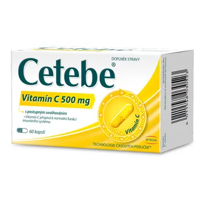 Cetebe Vitamín C 500mg cps.60