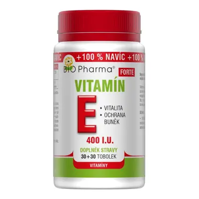 Vitamín E Forte 400 I.U.tob.30+30 BIO-Pharma