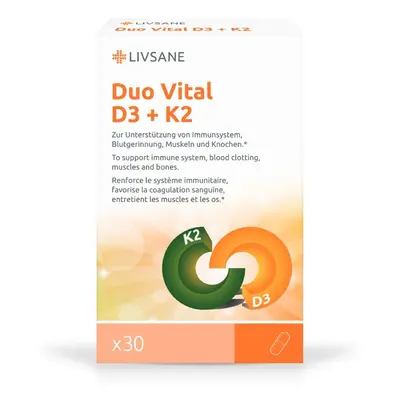 LIVSANE Duo Vital D3 + K2 30 tobolek