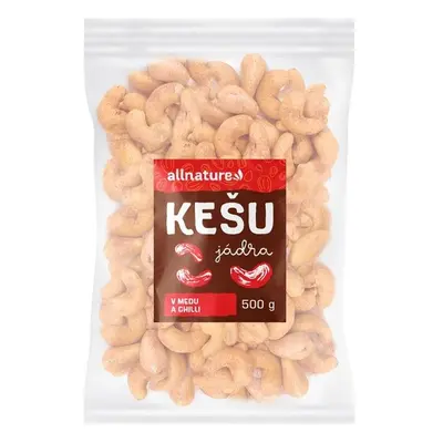 Allnature Kešu v medu a chilli 500g