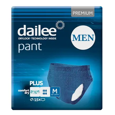 DAILEE PANT PREMIUM PLUS MEN M, KALHOTKY ABSORPČNÍ NATAHOVACÍ, 15KS