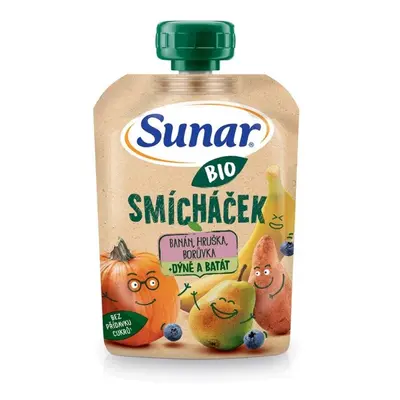 Sunar BIO Smícháček banán, hruška, borůvka, dýně, batát 100g