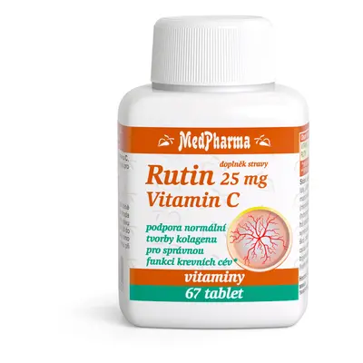 MedPharma Rutin 25mg a vitamin C tbl.67