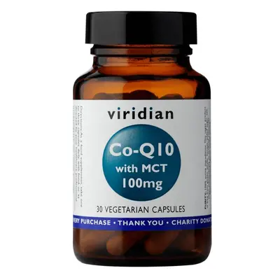 Viridian Co-Q10&MCT 100mg cps.30