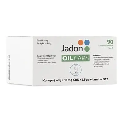 Jadon oil caps CBD s konopným olejem 15mg CBD+B12 cps.90