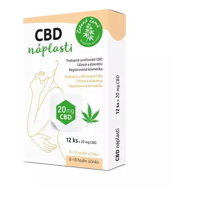 Zelená Země CBD náplasti 20mg 12ks