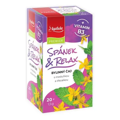 Apotheke Spánek&Relax čaj + vitamin B3 20x1.5g