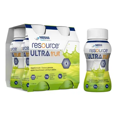 RESOURCE ULTRA FRUIT JABLKO perorální roztok 4X200ML