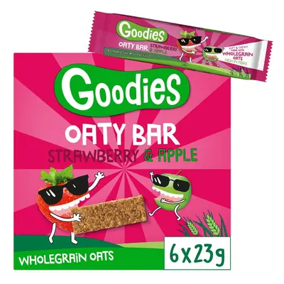 Goodies ovesné tyčinky jahody a jablko 138g 6x23g