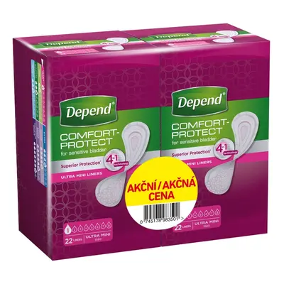 Depend Ultra Mini inkontinenční vložky Ž Duopack 2x22ks