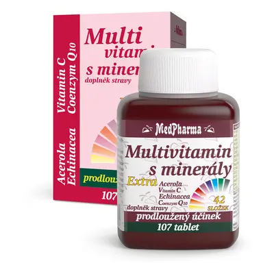 MedPharma Multivitamín s minerály + extra C tbl.107