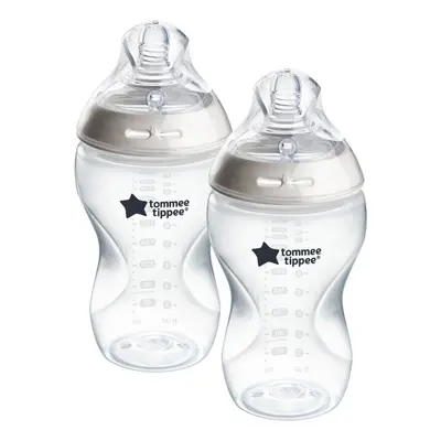 Tommee Tippee Natural Start Samosterilizační Kojenecká Lahev Střední Průtok 340 ml 3m+, 2 ks 34