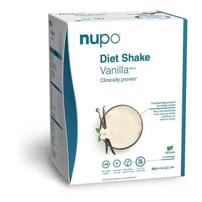 NUPO Dieta Shake koktejl vanilka vegan (bez laktózy) 10x32g