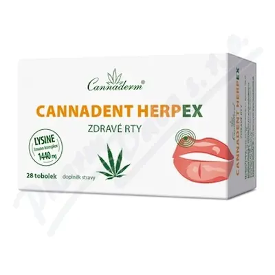 Cannaderm Cannadent HerpEX zdravé rty 28 tob.