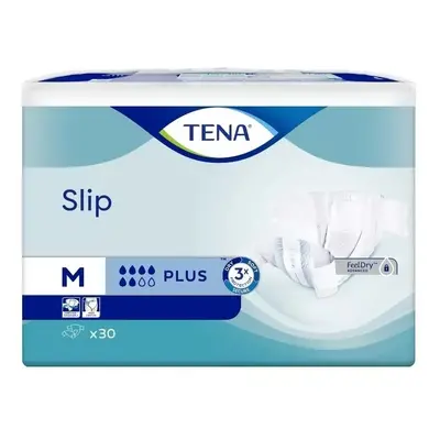 TENA SLIP PLUS MEDIUM KALHOTKY ABSORPČNÍ ZALEPOVACÍ,BOKY 73-122CM,2160ML