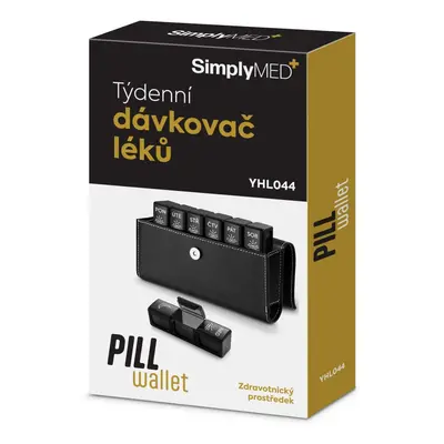 SimplyMed Pill Wallet dávkovač léků týdenní YHL044