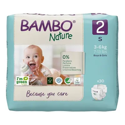 Bambo Nature 2 dětské plenky 3 - 6 kg 30 ks