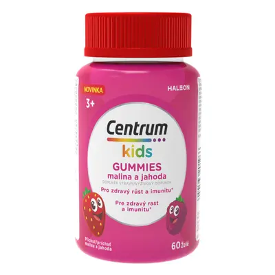 Centrum Kids Gummies multivitamín pro děti malina a jahoda želé 60ks