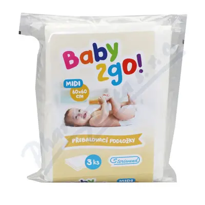 Přebalovací podložka Baby2go! 60x60cm/3ks Steriwund