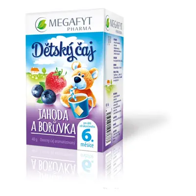 Megafyt Dětský čaj jahoda a borůvka 20x2g