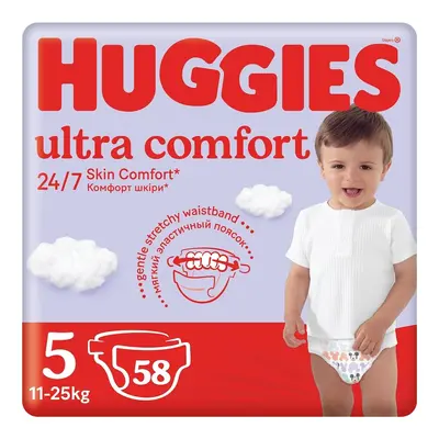 HUGGIES Ultra Comfort 5 11-25kg 58ks